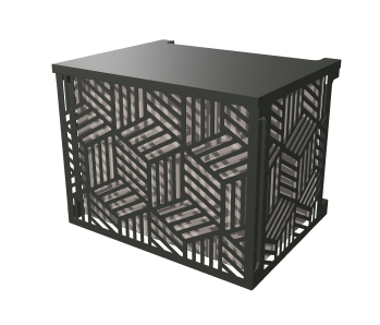 Cache-climatiseur > Géocube / Anthracite mat