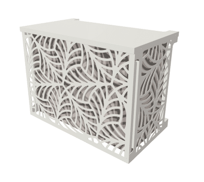 Cache-climatiseur > Tropical / Blanc mat
