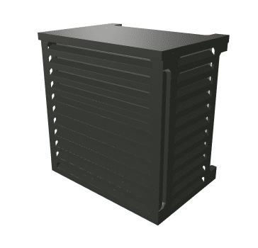Cache-climatiseur > Venise / Anthracite brillant