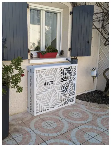 Cache clim sur balcon