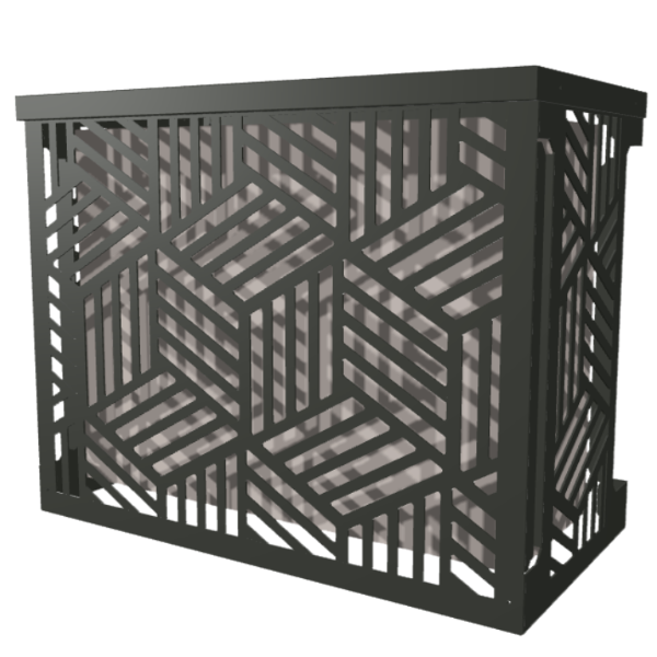Cache clim myCover'Up en composite aluminium thermolaqu\u00e9